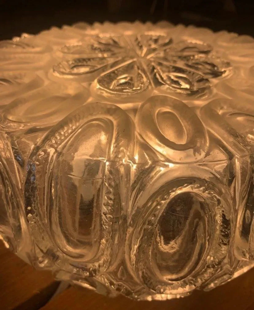 Plafonnier en verre givré et transparent 1970 — vue 2