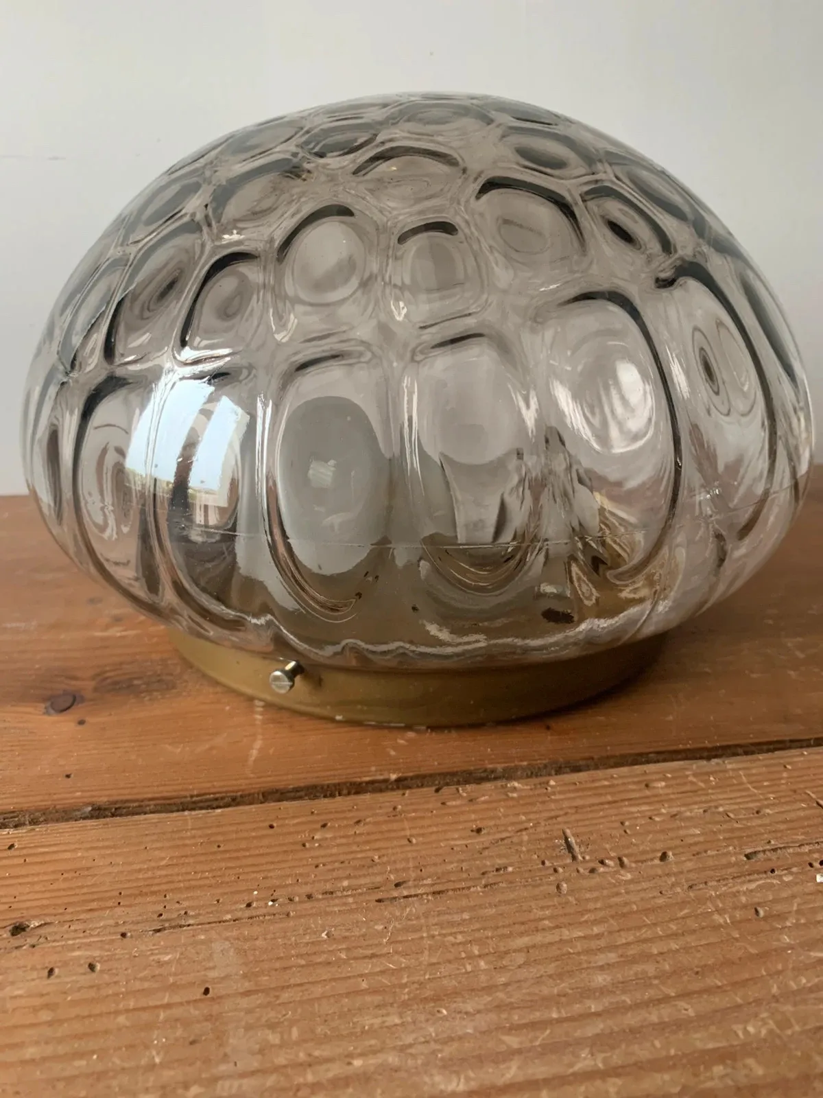 Plafonnier Space Age verre fumé 1970 — vue 2