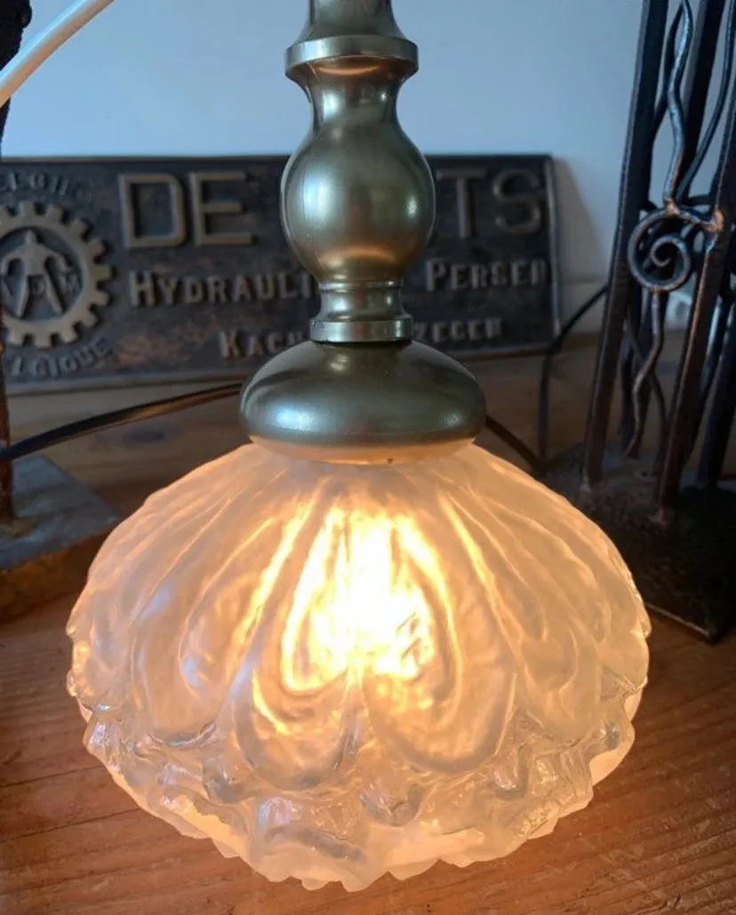 Baladeuse en verre bi-texture années 70 — vue 2