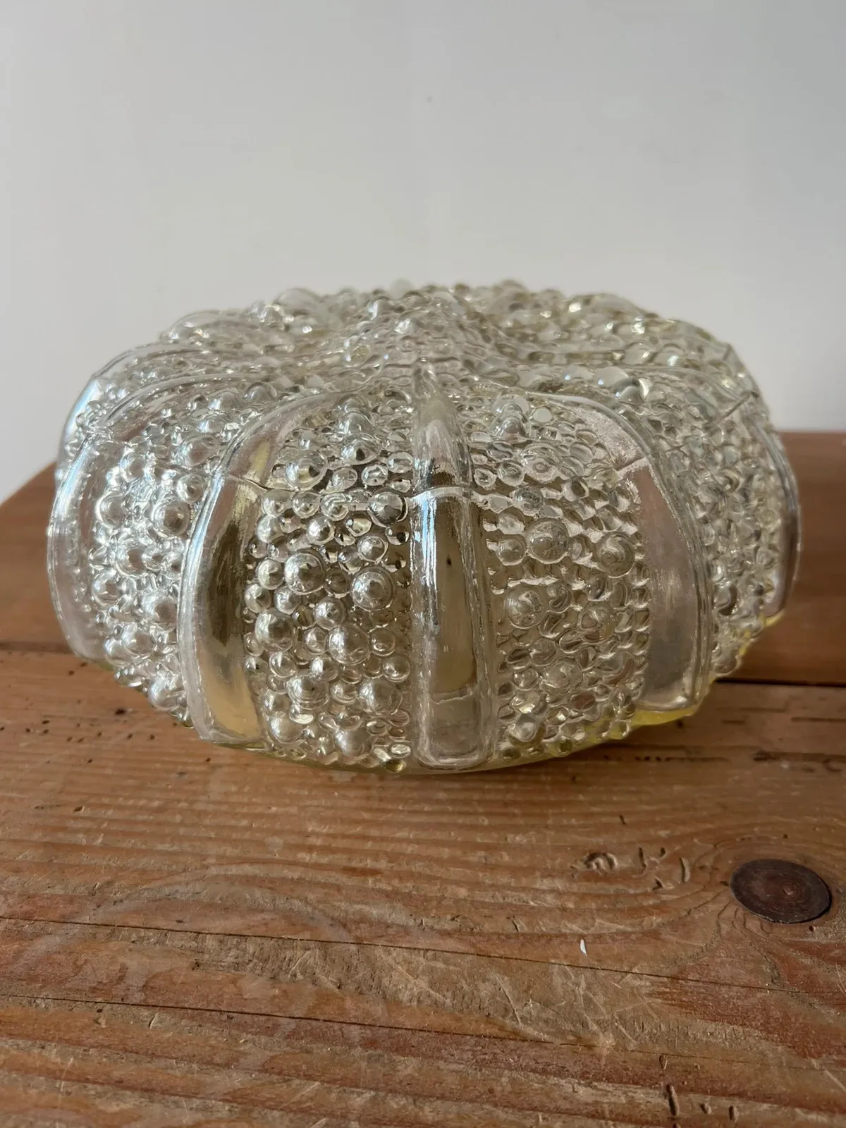 Plafonnier verre bullé oursin 1965/70 — vue 2