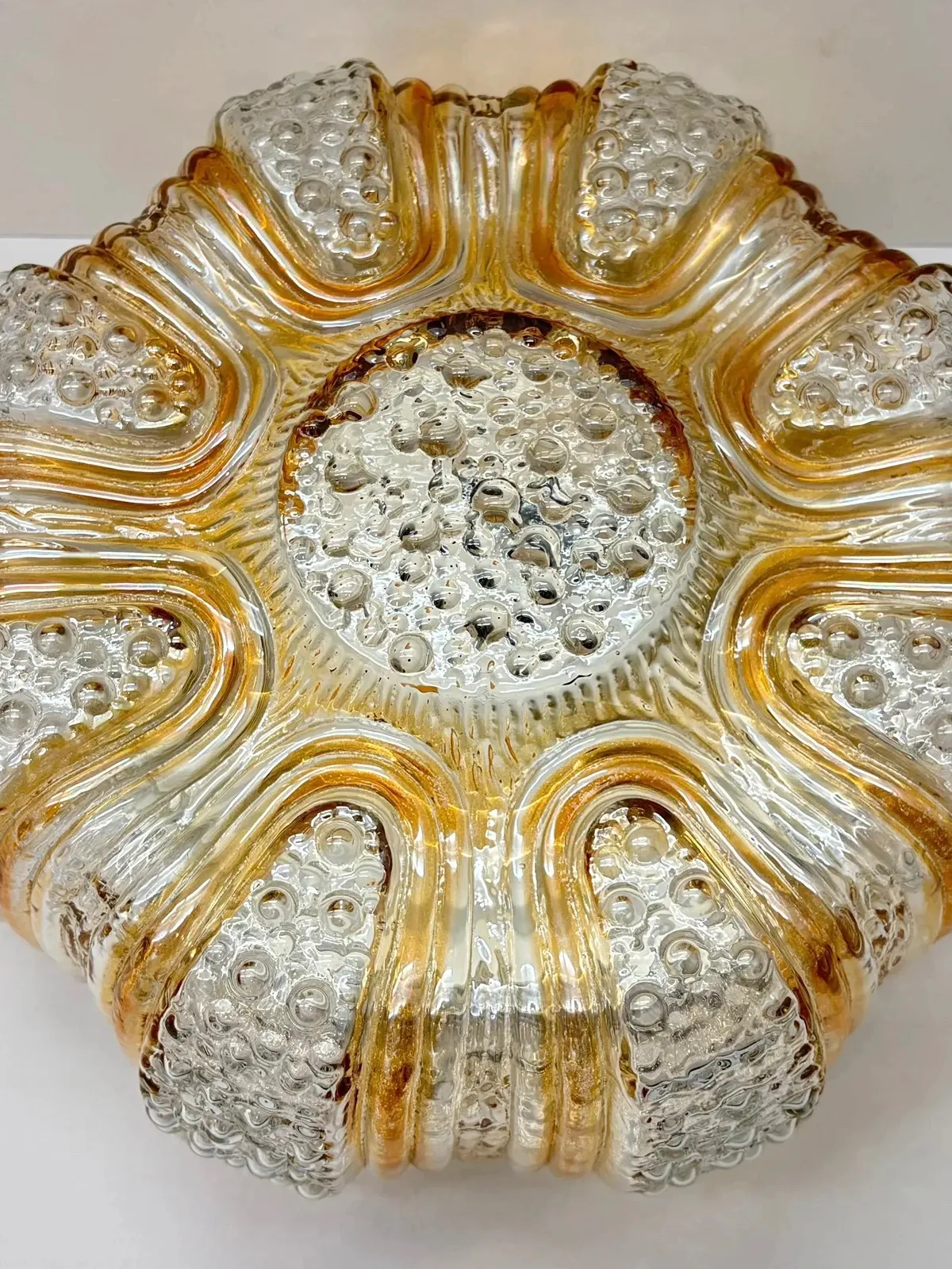 Plafonnier en verre bullé 1960 — vue 3