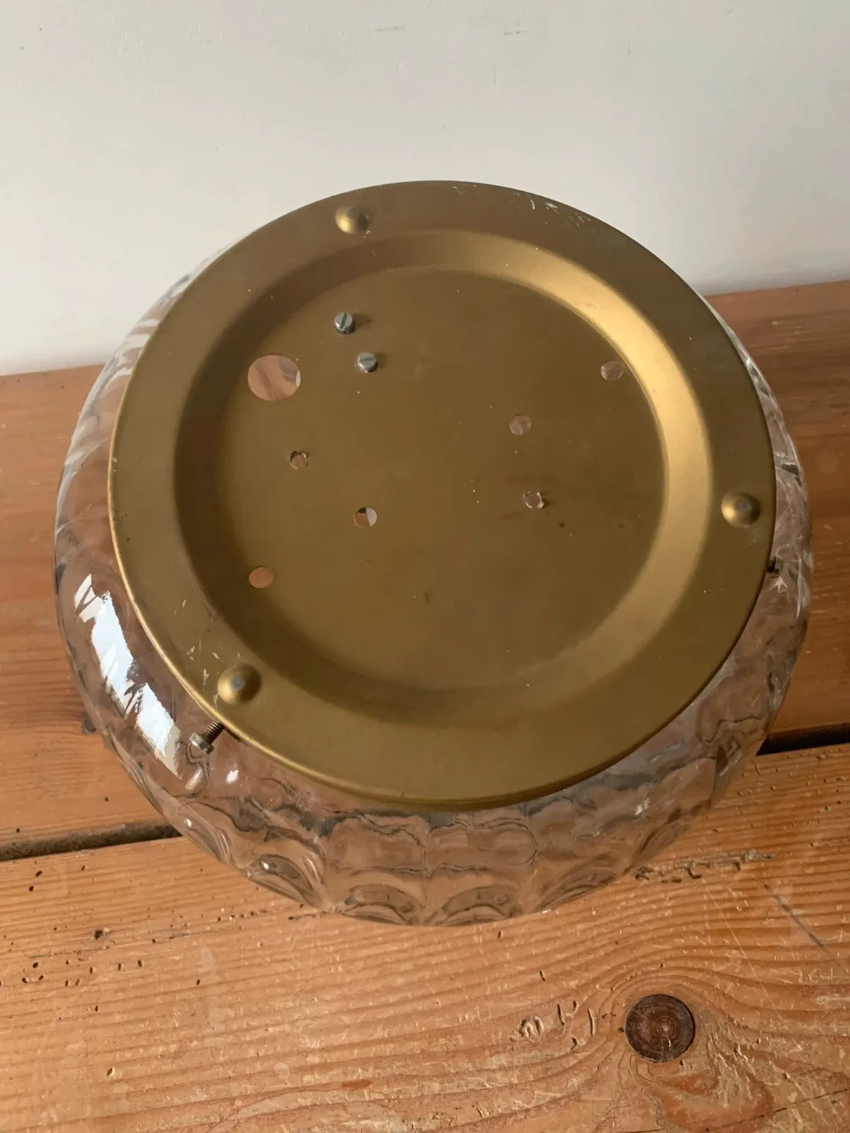 Plafonnier Space Age verre fumé 1970 — vue 3