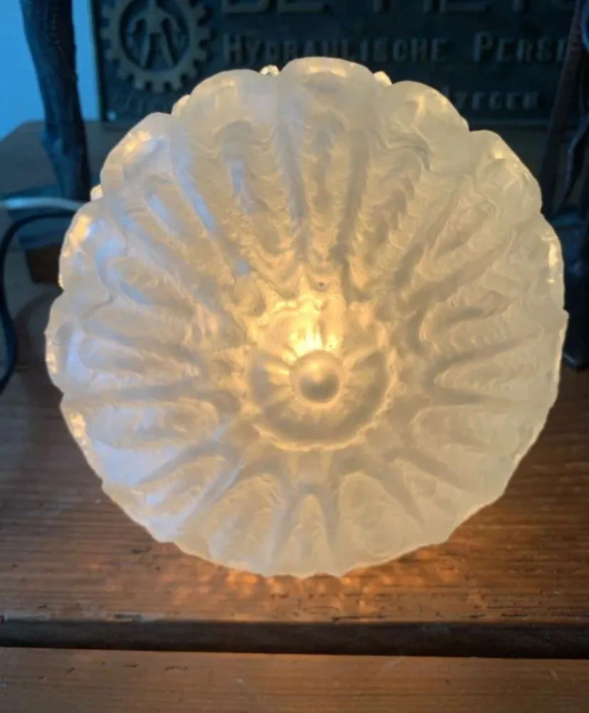 Baladeuse en verre bi-texture années 70 — vue 4