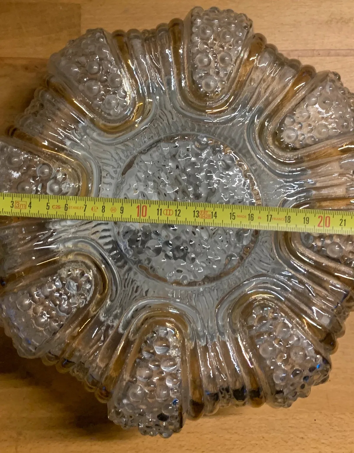 Plafonnier en verre bullé 1960 — vue 4