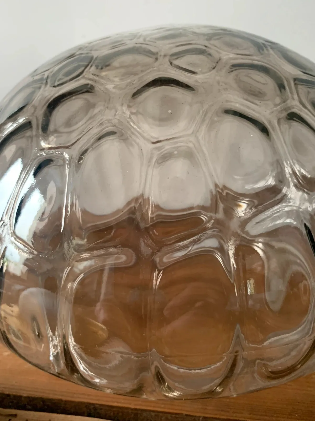 Plafonnier Space Age verre fumé 1970 — vue 5