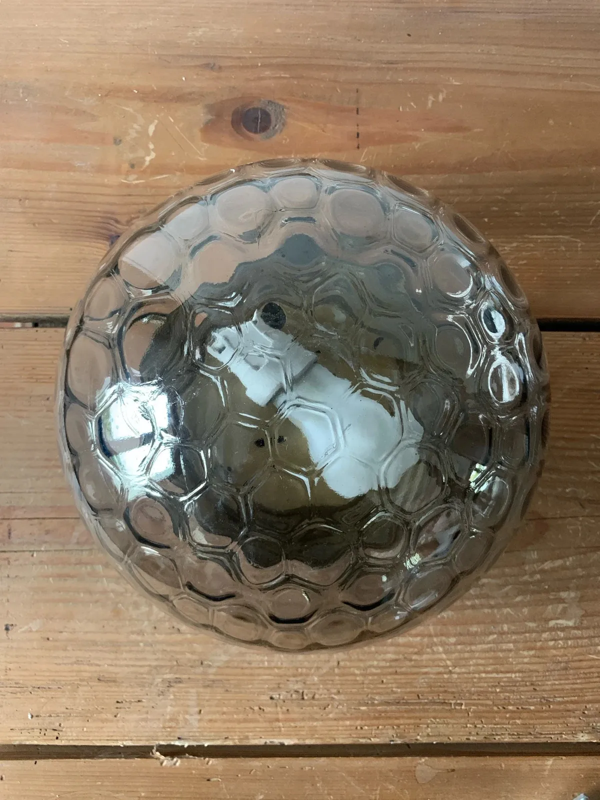 Plafonnier Space Age verre fumé 1970 — vue 6