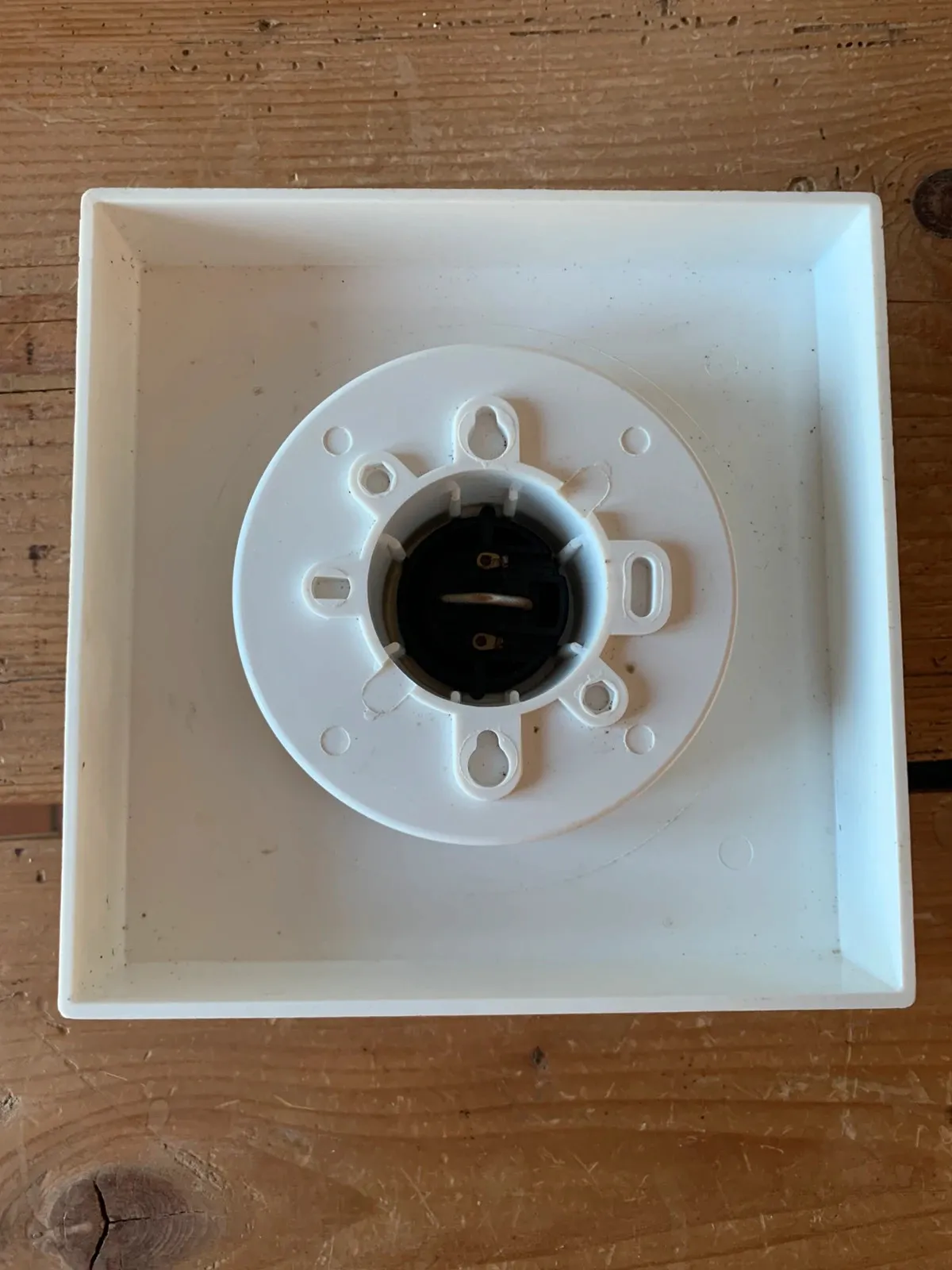 Lampe à poser bakélite et opaline années 70 — vue 6