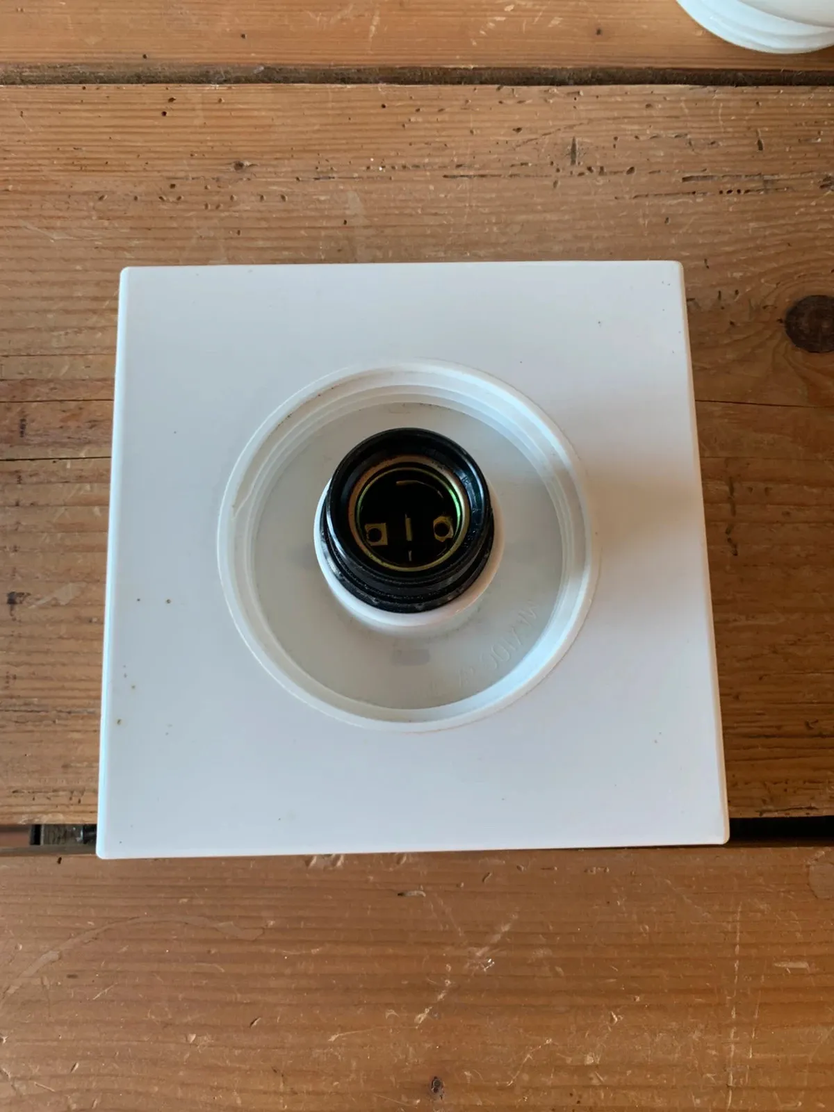 Lampe à poser bakélite et opaline années 70 — vue 7