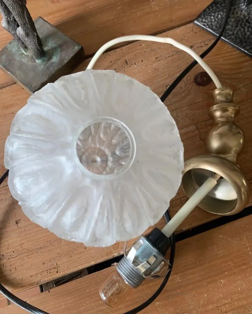 Baladeuse en verre bi-texture années 70 — vue 7