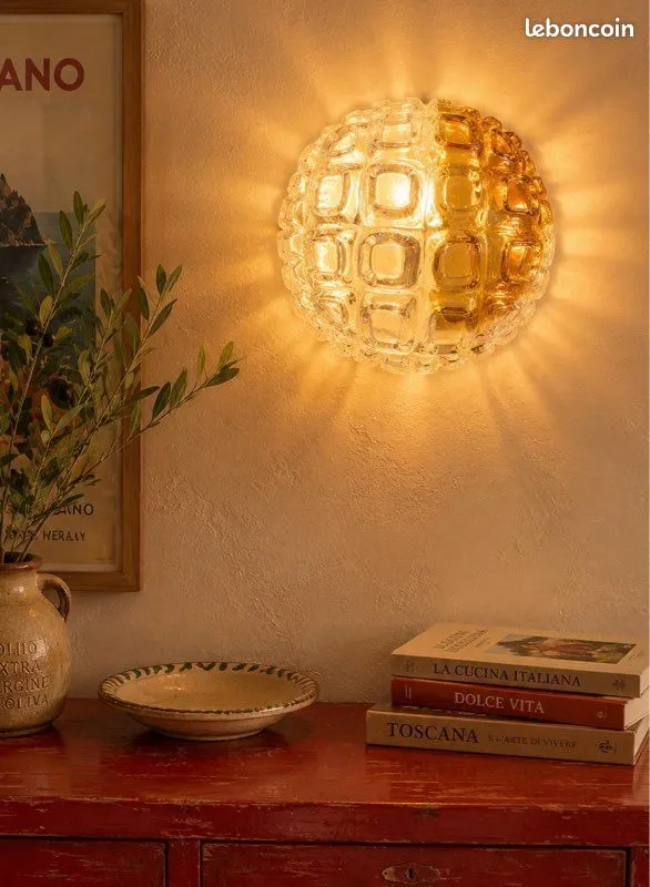 Applique ou lampe à poser Mazzega Murano 1970