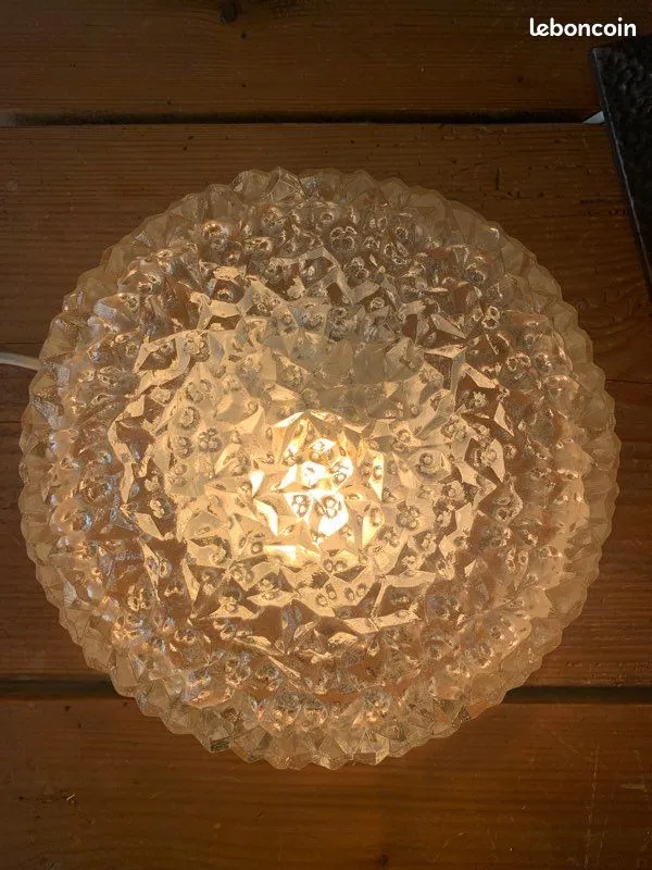 Applique plafonnier holophane 1970
